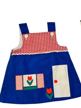 Vintage Sylvia Whyte Baby Girl Dress 2T Excellent Condition